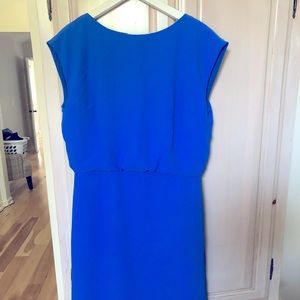 Banana Republic Drape back dress size 8 Tall.  Blue